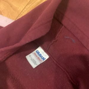 Maroon oversized hoodie